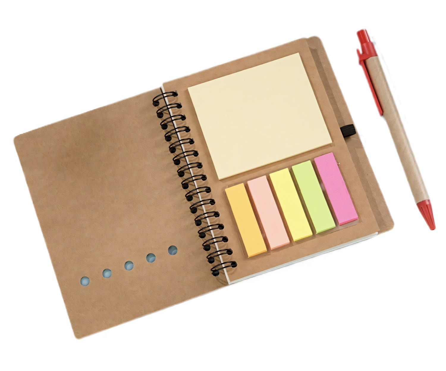 NB-05 Eco Notebook with Pen and Sticky Notes 10x14cm
