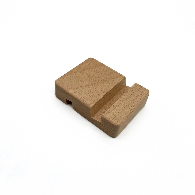 PH-09 Eco Bamboo Phone Holder Dual Slot