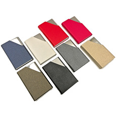 NC-02 PU Name Card Holder with Stainless Steel 002