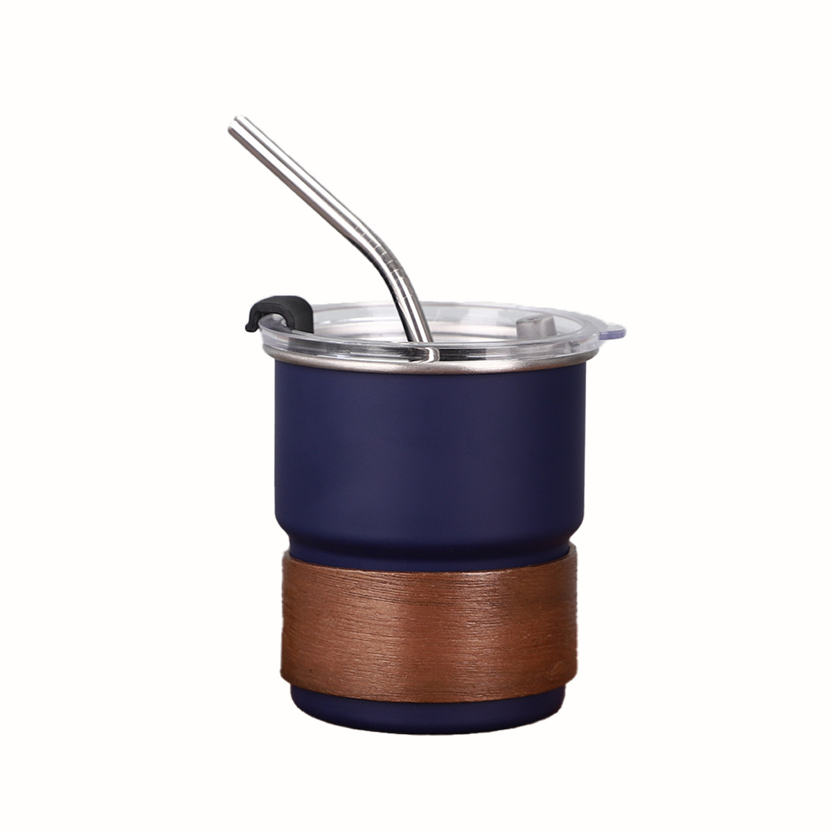 DW-30 SUS304 Stainless Mug with Wooden Cover and Straw