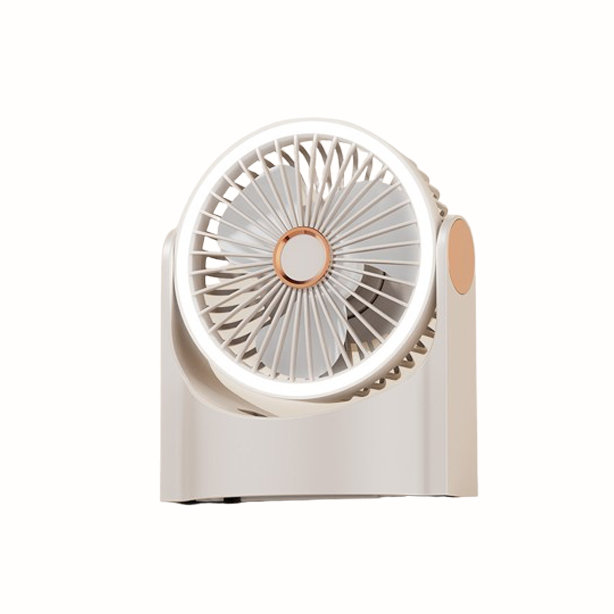 F-34 F-7 Mini Stand Fan with Light 4 Speed 500mAh