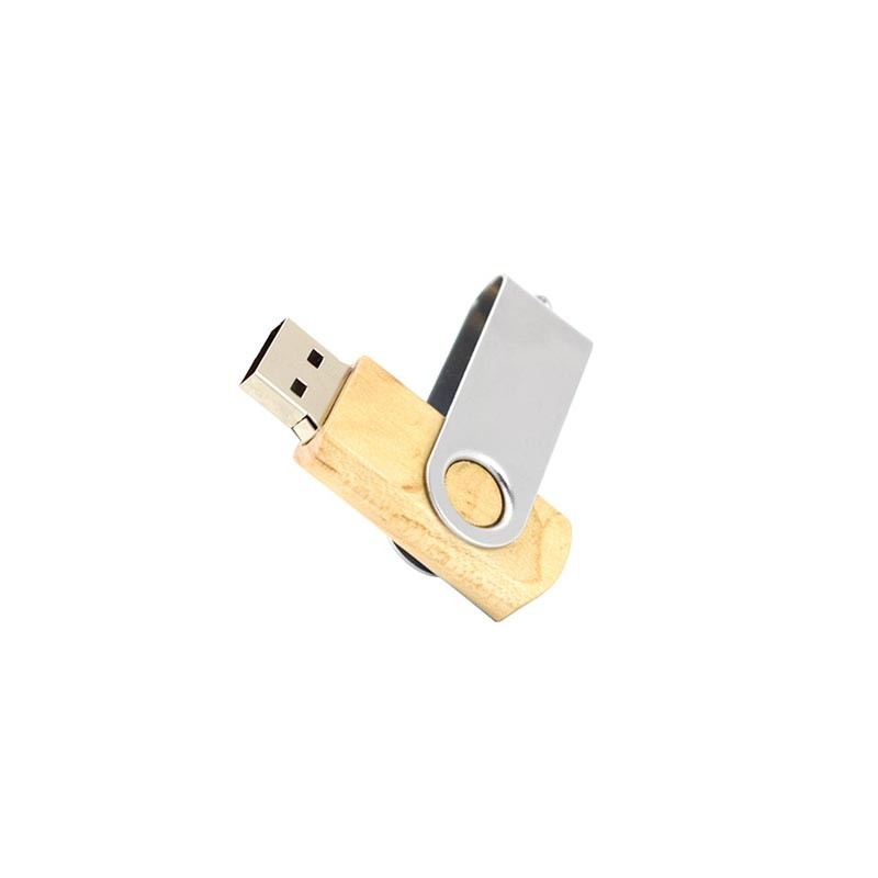 FD-03 WD020A Wood Swivel USB Flash Drive