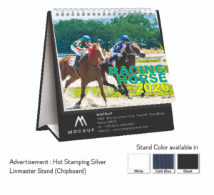 CLD01 Mini Racing Horse Calendar with Stand 5“