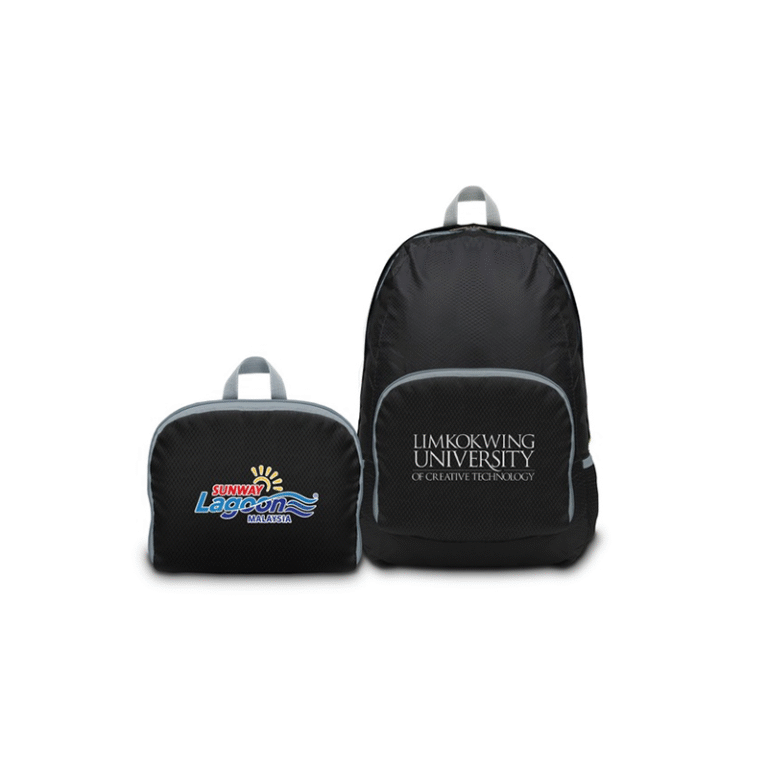 Foldable backpack travel essentials